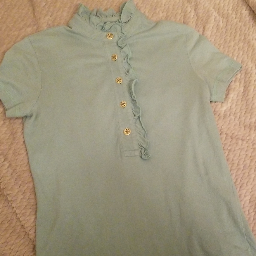 TORY BURCH cotton 5 button top